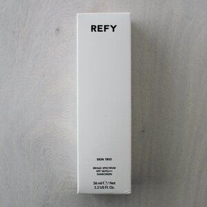 NEW Refy Skin Trio Broad Spectrum SPF 50 Sunscreen Moisturizer Brightening Serum
